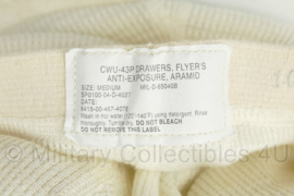USAF US Air Force en RNLAF Royal Netherlands Air Force CWU-43P Drawers Flyer's Anti-Exposure Aramid brandwerende onderbroek - maat Medium Regular - nieuw in verpakking - origineel