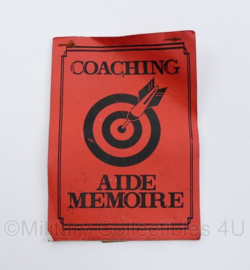 Korps Mariniers coaching Aide Memoire MOC 1997 - origineel