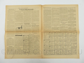 WO2 Duitse krant Frankische Tageszeitung nr. 53 3 maart 1944 - 47 x 32 cm - origineel