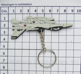 Defensie PVC 3D  sleutelhanger F16 - 3 x 8,5 cm - origineel