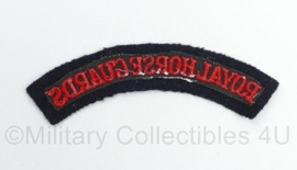 Britse leger Royal Horse Guards shoulder title - 12,5 x 4 cm - origineel