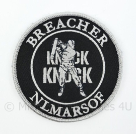 Korps Mariniers Breacher NLMARSOF Knock Knock embleem - met klittenband - diameter 9 cm