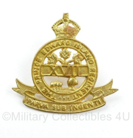 WO2 Canadese cap badge - The Prince Edward Island Regiment - Kings Crown - 5 x 5 cm - origineel