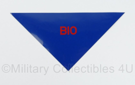 Defensie afzetting stickers Bio Atom Gas set - 27,5 x 14 cm - origineel