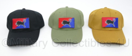 43 MECHBAT 43 Gemechaniseerde Brigade baseball cap met velcro embleem - Groen, Coyote of Zwart