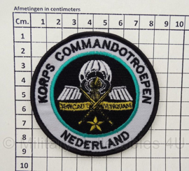KL Korps Commandotroepen embleem - met klittenband - 9 x 9 cm