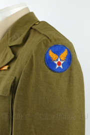 WO2 US Army Air Force Corporal Class A jacket april 1941 met medal bar - maat 37L = NL maat 47 Long - origineel