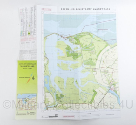 Defensie topografische kaart oefen en schietkamp Marnewaard - 33 x 12 cm -  origineel