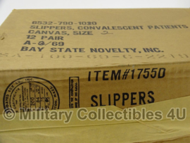 US Army slippers Vietnam oorlog 1969, nieuw in verpakking - maat medium - origineel