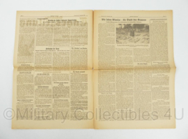 WO2 Duitse krant Tageszeitung nr. 209 7 september 1943 - 47 x 32 cm - origineel