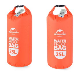 Naturehike outdoors Waterproof bag 25 liter 65 x 35 cm. - voor slaapzak e.d.  -  Oranje