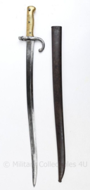 Frans M1966 Chassepot zwaard bajonet - gedateerd 1870 - 71 cm -  origineel