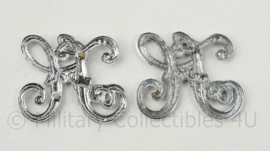 Schotse Politie schouderstuk insignes paar Fife Constibulary - 3 x 2½ cm - origineel