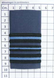 KLU Luchtmacht epaulet ENKEL Majoor - 9,5 x 5 cm - origineel