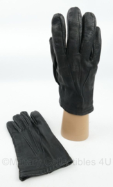 Lederen handschoenen zwart - maat 9 - gedragen - origineel