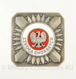 Poolse Military School speld - Radio Engineering Qualification Badge - 3,5 x 3,5 cm - origineel