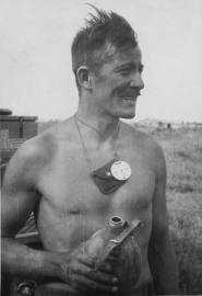 Erkennungsmarke / naamplaatje aluminium WO2 Duits model