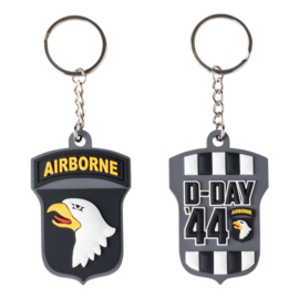 3D PVC 101st Airborne D-Day 44 sleutelhanger - nieuw gemaakt