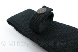 Defensie of DSI Opbouwtas Mes Beenhouder zwart MOLLE - 33,5 cm. lang - origineel