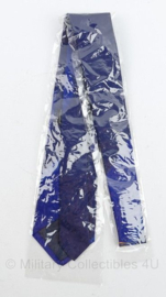 ZHZ stropdas blauw - mogelijk staat het voor Zuid-Holland-Zuid - nieuw in de verpakking - origineel