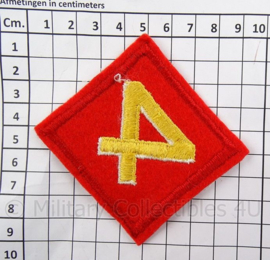 USMC Marines embleem - USMC 4th marine division patch  - 9 x 9 cm - origineel