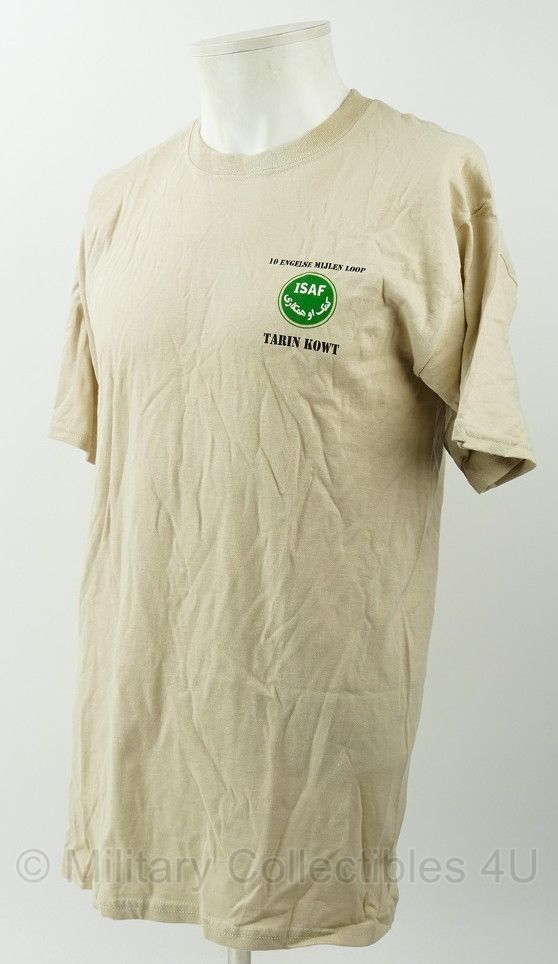 KL T-shirt ISAF Missie Tarin Kowt Engelse 10 mijlen loop - maat Medium - gedragen - origineel