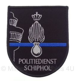 Kmar Koninklijke Marechaussee politiedienst Schiphol embleem - met klittenband - 10,5 x 9 cm