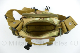 Multicam schoudertas met draagriem - 33 x 11 x 19 cm