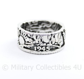 United States 1945 Half Dollar Coin Ring - maat  9