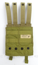 KL Nederlandse leger en US Army M-4 Double mag pouch 2 mags per pouch - Eagle Industries - ongebruikt - 17 x 20 x 1,5 cm - origineel