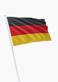 Vlag Duitsland - 150 x 225 cm - materiaal Spun-Poly - fabrikant Dokkumer Vlaggencentrale - nieuw gemaakt