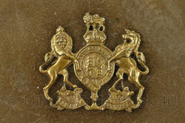 WO2 Lijstje met Brits wapen - 14 x 14 x 2 cm - origineel
