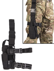 Beenholster Cordura verstelbaar - ZWART