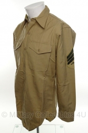 USMC US Marine Corps khaki overhemd lange mouw - rang Sergeant- maat 39 of 40  - origineel