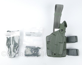 Safariland 7004-835 Glock 17, 22 GEN 1-5 BBL 4.5'' RIGHT Hand holster met ML ACC Fork en Drop Holster SET - GROEN - nieuw in verpakking - origineel