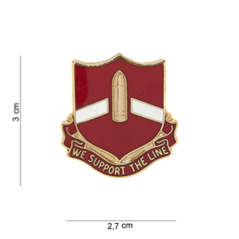 28th Field Artillery Regiment "we support"unit crest- 3 x 2,7 cm - maker Meyer - origineel