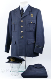 Klu Luchtmacht  1966  uniform set - broek, jas en pet  - maat 52 1/4 - mooie matching set - origineel