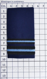 Koninklijke Luchtmacht epauletten paar - nieuwste model - Rang 1e Luitenant - 11,5 x 5 cm - origineel