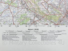 Duitse militaire stafkaart C3914 Bielefield - 1 : 100.000 - 74 x 56 cm - origineel