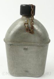 WO2 US 1944 Vollrath RVS veldfles - 18½ x 12 x 8 cm - origineel