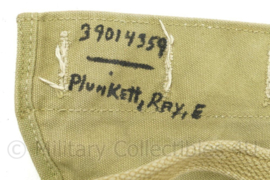 WO2 US Army 1941 J.A. Shoe Haversack Pack Tail met naam en serienr soldaat - origineel