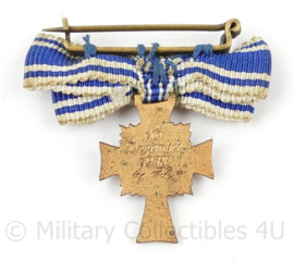 WO2 Duits miniatuur Mutterkreuz im bronze met lint - origineel