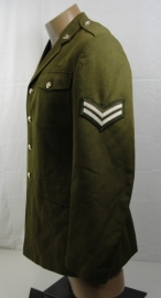 Britse Yorkshire uniform jas met insignes en medailles - maat 182 / 108 borst - Sergeant - origineel