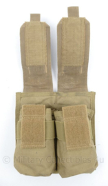 Defensie Molle coyote double magazin pouch M4 C7 C8 Diemaco - merk Templar Assault Systems - 18 x 4 x 20 cm - nieuwstaat - origineel