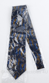 Politie Kennemerland stropdas - donkerblauw met print - nieuw in verpakking - origineel