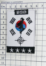 BSB Brigade Speciale Beveiligingsopdrachten Zuid Korea embleem met klittenband - 8 x 5 cm