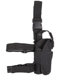 Beenholster Cordura verstelbaar - ZWART