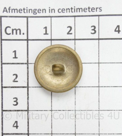 Vintage knoop met G en kroon en krans - Per stuk - diameter 2 cm - origineel