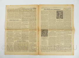 WO2 Duitse krant Tageszeitung nr. 198 25 augustus 1943 - 47 x 32 cm - origineel