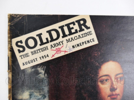 The British Army Magazine Soldier  August 1954 -  Afkomstig uit de Nederlandse MVO bibliotheek - 30 x 22 cm - origineel